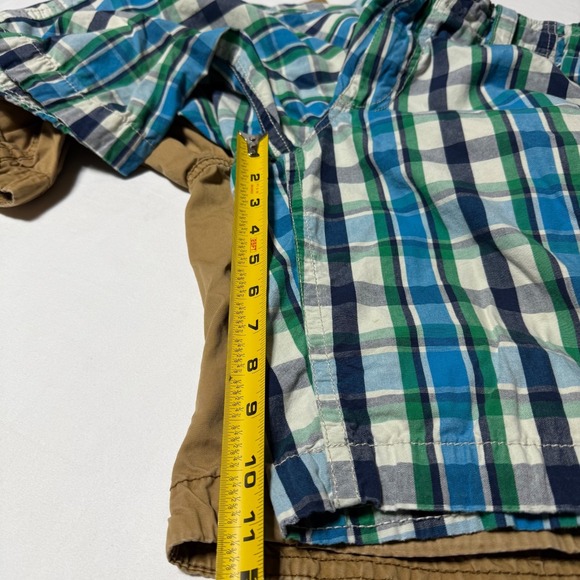 Lot of 2 Aeropostale A87 Shorts Beige Cargo & Blue Plaid Y2K Style Men's Size 29 - Picture 6 of 10